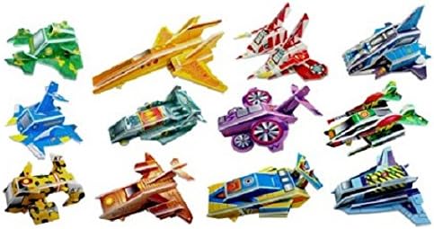 Henbrandt Set of 12 Mini 3D SPACESHIP PUZZLES - Party Bag Toy
