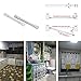 Produktbild JIANGFU Garderobenvorhang einziehbare Speicherstange,Adjustable18-50cm Dusche / Kleiderschrank Vorhang Hanging Rods Sticks Pole Loaded Kleiderbügel (B(30-50cm))