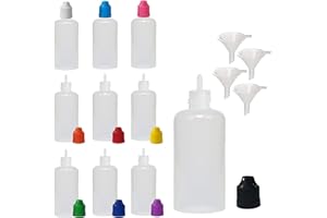 XIAONAN 10 Pack x 50ml Nachfüllbare Kunststoffflaschen mit Schraubverschluss – Wiederverwendbare Behälter mit Deckel