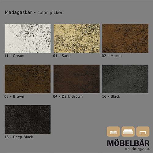 Madagaskar Struktur – und Polsterstoff – Velourslederoptik Braun – in Mocca - 2