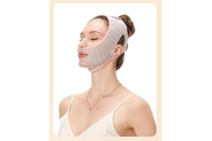 ZQITONE Beauty Face Contouring Sleeping Mask Chin, Riutilizzabile V Line Lifting Mask, V Line Maschere facciali, Cinghia facciale Maschera, Chin Up Maschera Viso (Rosa)