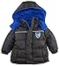 Ixtreme Baby Boys Infant Plaid Expedition Puffer Hooded Winter Jacket, Charcoal, 12 Months