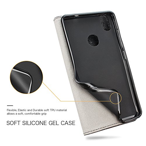 Funda Aquaris X   X Pro  RIFFUE   BQ X   X Pro Carcasa Libro Suave Delgada con Tapa Flip Dibujo Bonito de Piel Sint  tico   Silicona Moda Oso  Cierre Magn  tico  Billetera  Ranuras  Case para BQ Aquaris X   X Pro   5 2 Pulgadas   - Rosa