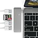 Produktbild Sicotool 5 in 1 Typ C, High-Speed Typ C Hub mit 2 Karte Leser und 3 USB 3.0 Ports Adapter für 2016/2017 MacBook Pro, 2015/2016 MacBook, Google Chromebook und mehr ((Space Gray)