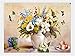 Produktbild DIY Digitales Blumenölgemälde-Wohnzimmer-Schlafzimmer-Restaurant, das dekoratives Wandgemälde mit Rahmen - 16 * 20 Zoll färbt,M504