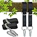 Produktbild OUSPT Schaukel Befestigung - Befestigungsset Schaukel - Swing Hanging Gurt Kit Schaukel Hängematte Hängesessel Befestigungs-Set aufhängeset mit 2 Karabiner (3 m)