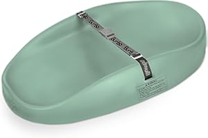 Bumbo Changing Pad - Cambiador Bebé Portátil - Acolchado, Impermeable y Antivuelco - Cómodo y Seguro con Cinturón de Seguridad - Fácil de Limpiar - Colchoneta para Cambiar Pañales - Color Verde