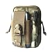 Produktbild - Heavy Duty Outdoor Gear Holster Utility Pouch - Tactical Taille Pack für Handy & Zubehör, iPod, Schlüssel, kleine Gadget, Cash, Hand, und andere - Camo