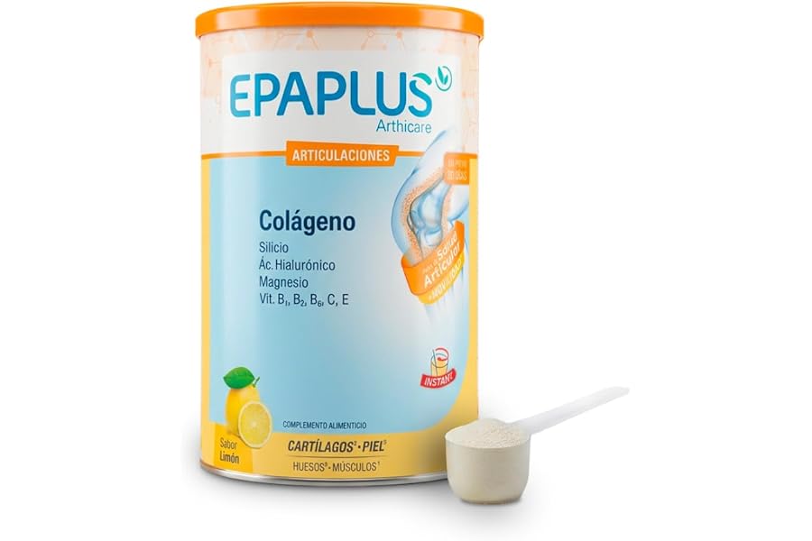 EPAPLUS Arthicare | Colágeno Hidrolizado con Silicio, Magnesio y Ácido Hialurónico | 10 g por dosis | Vitaminas B1, B2, B6, C