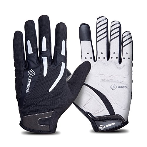 4ucycling Touchscreen Fahrradhandschuhe mit Gel Padded Super Atmungsaktiv Radsport Handschuhe