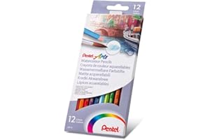 Pentel Arts zestaw ołówków akwarelowych – różne (12 sztuk) CB9-12U