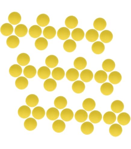 Lot de 50 Balles Rondes en Mousse de Rechange, Jouet pour Enfants, Élasticité, Longue Portée