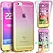 Produktbild Für iPhone 6 Plus Silikon Hülle, iPhone 6S Plus TPU Handyhülle,RIKINEY iPhone 6 Plus / 6S Plus Double Side Full Body Silikon Crystal Schutzhülle Cute Elegant Retro Kreative Gradient Farbe Rosa Gelb Vorne und Hinten 360°Full Cover Ultra dünn TPU Silicone Case Vorne Hinten Beidseitiger Schutz Full Handytasche Durchsichtig Transparent Front Back Doppelseitig Touchscreen TPU Silikon Dünne Komplette Schale Bumper Case Cover Für iPhone 6/6S Plus 5.5 Zoll - Pink+Gelb