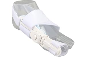 FILFEEL 1 szt. Korektor Palucha Koślawego, Szyna na Paluch Koślawy, Ortopedyczna Prostownica do Palucha na Paluch Koślawy Wsparcie na dzień i Noc - Regulacja w Zakresie 180 °, Zatrzaskowy (Biały)