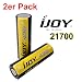 Produktbild 2x iJoy 21700 Akku 3750mAh 40A 3,7V Hochleistungsakku Flat Top. Ideal für e-Shishas, e-Zigaretten, RC-Modellbau und Powertool Batterien