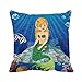 Produktbild rikoel Kissenbezüge Dekorative Schale The Little Mermaid in the Ocean Leinwand Home Decor Werfen Kissenbezüge Kissenbezug 45,7 x 45,7 cm