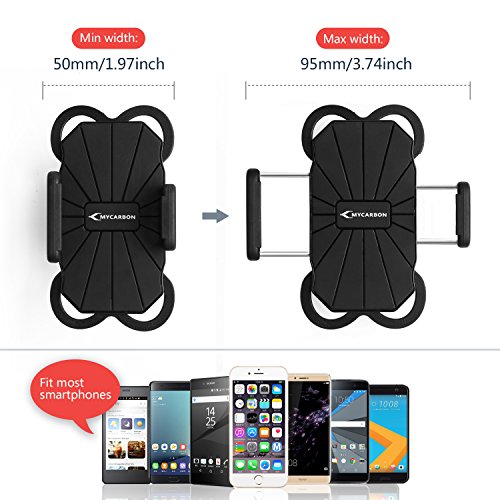 MYCARBON Supporto da Bici per Smartphone Sostegno Smartphone Bici Porta Cellulare Bici MTB Moto Supporto Telefono Ruotabile a 360 Gradi