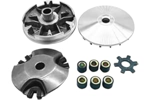 Alnicov Kit complet de variateur pour JOG Tng Adly Aprilia 50 cc 49 cc 2 temps Kit d'embrayage