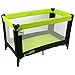 iSafe Rest & Play Luxury Travel Cot/Playpen - Lime (Black/Lime) 120 cm x 60 cm Complete With Mattress