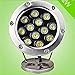 Produktbild Groß Aquarium Unterwasser Scheinwerfer Outdoor Pool Lichter Brunnen bunte Lichter Niedervolt Lichter LED Unterwasserbeleuchtung Edelstahl 3W-36W , white , 12w