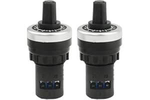 CENPEK 2Pcs LA42DWQ-22 22mm 10K Ohm Variable Speed Drive Potentiometer Rotary Potentiometer Inverter Converter (10K)