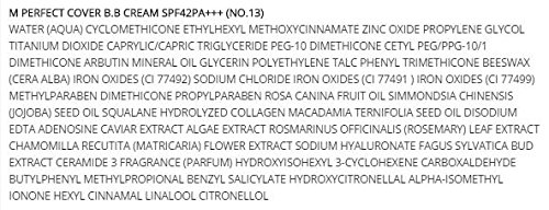 MISSHA M Perfect Cover BB Cream SPF42/PA+++ (No.13/Bright Beige) 50ml, 1er Pack - 6