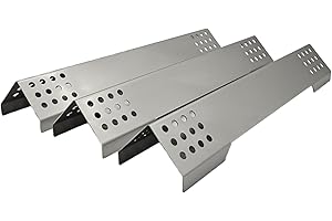 Fire World Edelstahl Brennerabdeckung Gasgrill for Rösle Videro Series, Edelstahl Aromaschienen für Rösle Videro G3, G3-S, G3-S Nero, Vario+, auch für Sansibar Brennerschutz Flavorizer Bars 3Stück