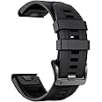NOTOCITY Strap for Garmin Fenix 7/Fenix 6/Fenix 5, 22mm Easy-Fit Silicone Strap Replacement Strap for Fenix 5 Plus/Fenix 6 Pro Smartwatch
