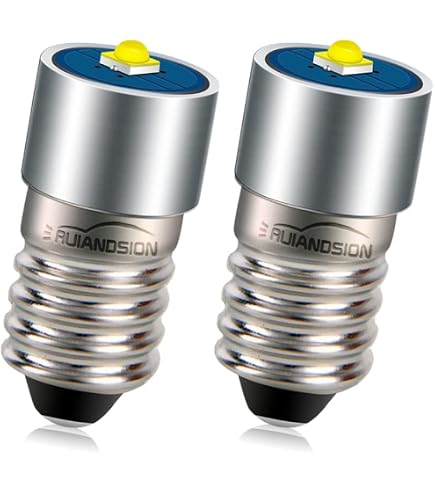 WeiXuan E10 LED Taschenlampen Upgrade – 2 Stück, 3W, 230 Lumen, 3-12V, P13.5S, Für Taschenlampen & Scheinwerfer, Weiß
