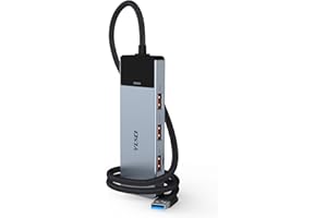 4 en 1 Hub USB, YLSCI Adaptador USB, USB 3.2x4 (10 Gbps), Adaptador Multipuerto Divisor USB, Compatible con Teléfonos Inteligentes, Computadoras Portátiles y más Dispositivos USB