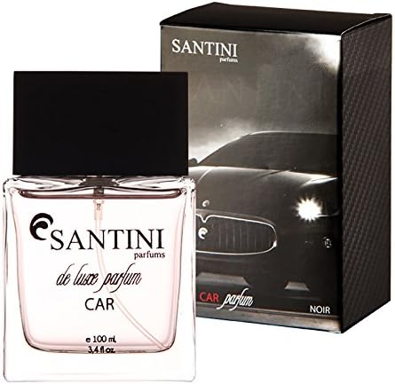 Santini DeLuxe Car Air Freshener with Applicator, NOIR - Ocean Scent Fragrance Eliminate Odors, Cigarette Smoke, Smells, Viruses, Bacteria Pollutants, Food &amp; Pet Odors - Light Fragrance, 100ml