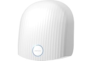 interhasa! Automatischer Händetrockner Infrarotsensor Handtrockner für Badezimmer zu Hause, Extra Leise, geräuscharm (40 db), Wandmontage Handtrockner, kompakte ABS-Abdeckung 1200W（Weiß）