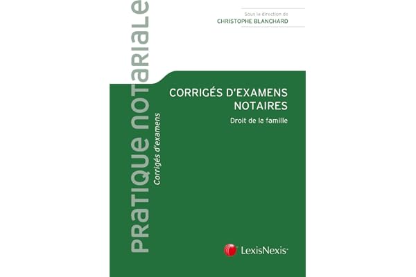 corriges d examens notaires tome 2
