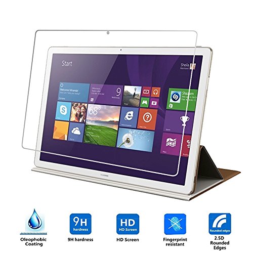 Huawei Matebook Displayschutzfolie, vikoo Härtegrad 9H 2.5D superdünn kratzfest HD Klar Ballistic gehärtetem Glas Displayschutzfolie für Huawei Matebook