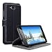 Produktbild Lumia 650 Case, Terrapin Leder Tasche Case Hülle im Bookstyle mit Standfunktion Kartenfächer für Microsoft Lumia 650 Hülle Schwarz