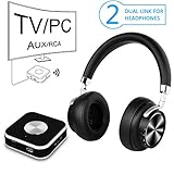 Plug and Play: Schalten Sie einfach den DIGITNOW-Bluetooth-Sender und den DIGITNOW-Bluetooth-Kopfhörer ein, die sie automatisch koppeln und verbinden.