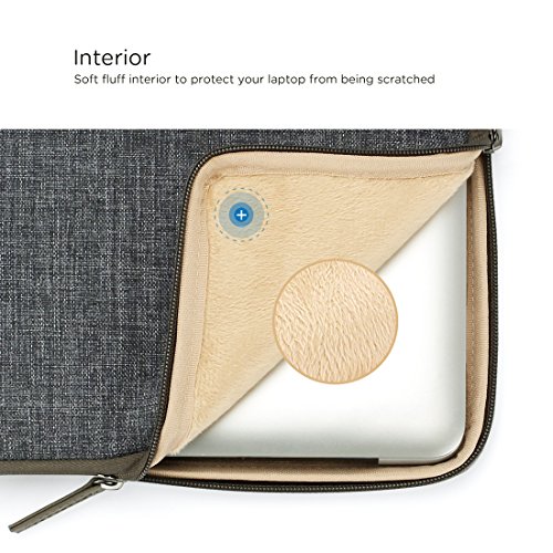 DOMISO 10 1 Zoll Laptoptaschen Etui Notebook Sleeve Case H  lle Tasche Schutzh  lle mit Griff f  r 12  MacBook   10 8  Microsoft Surface 3  Schwarz Gr