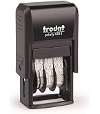 Timbro Data Automatico Trodat 4810 Edition - Calendario Inglese, Inchiostro Nero, Impronta 20x8 Mm
