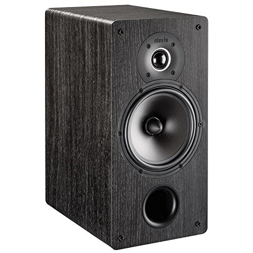 Coppia Diffusori 2 Vie Bass Reflex Tesi 261 Rovere Nero - Indiana Line