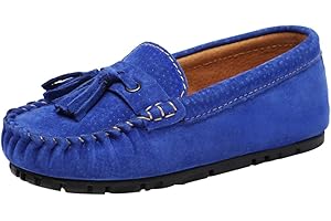 amropi Boy's Loafers Tassel Comfortable Flats Slip on Boat Shoes(Toddler/Little Kid)