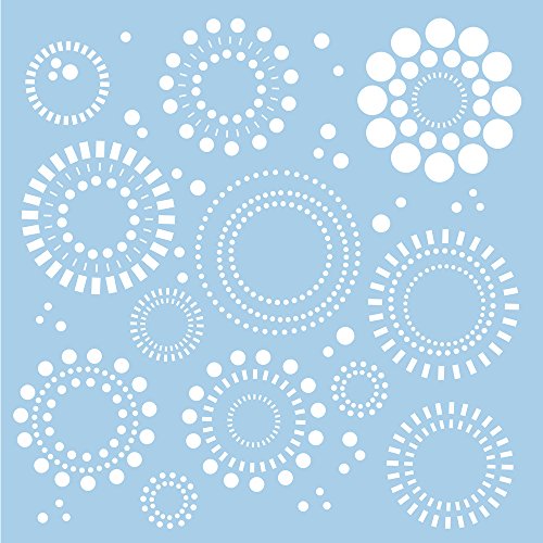 RAYHER 3860200, Schablone, 30 x 30 cm, SB-Btl. 1 Stück, Kreise