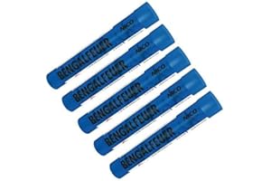 NICO EUROPE Bengalfeuer Blau 5 Stück Bengalfeuer Nico Bengalen Bengalo Feuerwerk (Blau, 5)