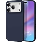 Microsonic Matte Silicone Apple iPhone 17 Pro Max i&ccedil;in Kılıf Lacivert [iPhone 17 Pro Max ile Uyumlu Kılıf - Lacivert]