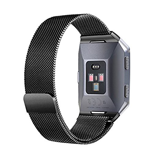 Preisvergleich Produktbild Royalr Magnet-Verschluss-Edelstahl-Uhrenarmb... für Fitbit ionischen