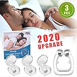 Latest Anti Snoring Devices, 3Pcs Silicone Magnetic Stop Snoring Device, Anti Snore Clip Comfortable Professional Sleeping Aid Relieve Snore for Men Women