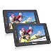10.1" Dual Screen Portable DVD Player with 5-Hour Built-In Rechargeable Battery-Black (Host DVD Player+ Slave Monitor) RS.28269.00