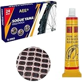 AEE&reg; 25'li Bisiklet Yama Kiti Bisiklet Lastik Tamir Seti Soğuk Yama