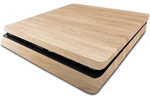 VINYL REVOLUTION Playstation 4 Slim PS4 Slim Skin Maple Wood Console Skin/Cover/Wrap for Playstation 4 Slim
