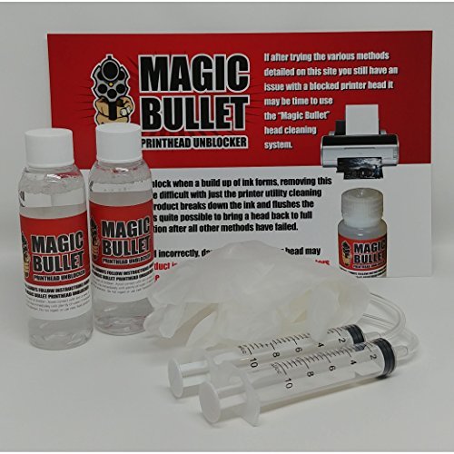 Magic Bullet - Limpiador de Cabezales de impresión y desatascador Kit - 2 Botella Kit