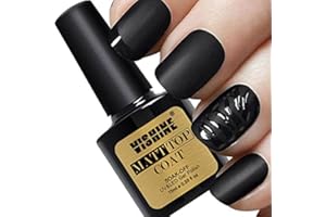Vishine - Esmalte de gel semipermanente para fijación UV/LED (10 ml), capa superior de esmalte de efecto mate